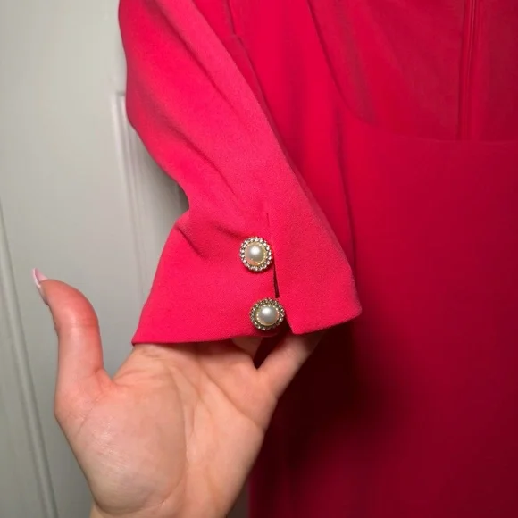 Karl Lagerfeld Vibrant Pink Mini Dress - Picture 7 of 9